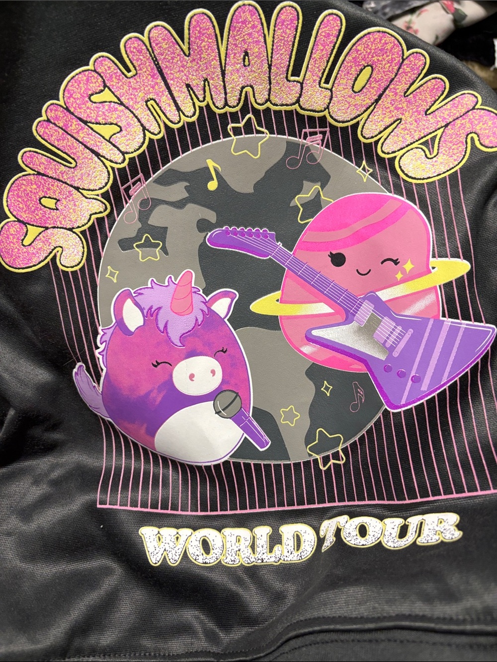 Squishmallows Pink & Purple Planet Rock track suit set hoody with joggers